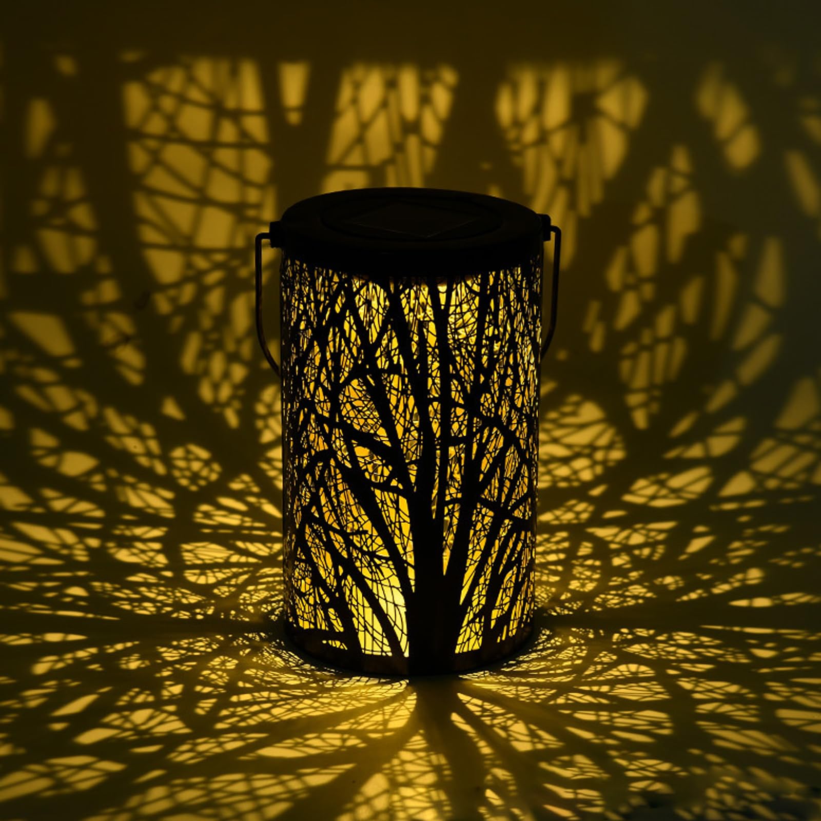 Linterna Solar Exterior, XRR LED Luz Solar Linterna Jardín Impermeable Vintage Solares Lámpara Navidad Decoracion para Balcon O Terraza, Jardin, Arbol Mesa, Camping