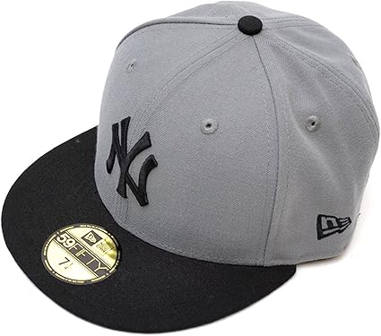 【海外限定モデル】 NEWERA ヤンキース キャップ グレー 黒 75/8 ① Amazon.co.jp: 帽子・キャップ - ファッション小物: スポーツ