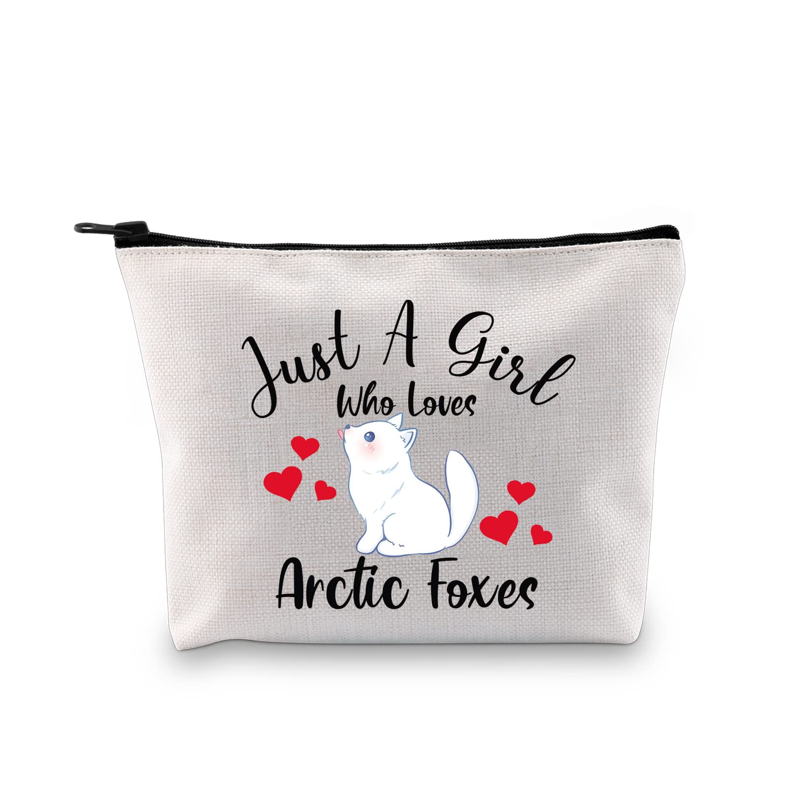 G2TUPArctic Foxes Gift Who Loves Arctic Foxes Makeup Bag Arctic Foxes Lover Cosmetic Bag Arctic Foxes Themed Gift Zipper Travel Bag, Who Loves Arctic Foxes MB