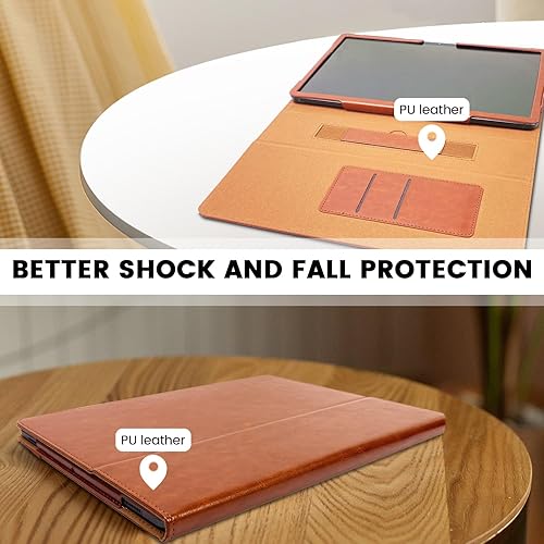 Miniatura 8 de E NET-CASE Funda para Samsung Galaxy Tab S9 FE de 10.9 pulgadasGalaxy Tab S9 de 11 pulgadas 2023, nuevo diseño de folio mejorado, cubierta de