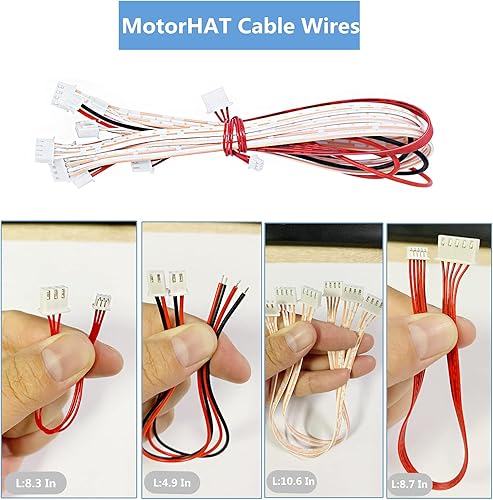Miniatura 6 de Adeept Kit de sombrero de motor para Raspberry Pi 4 Modelo B 3B+3B 2B B+, controlador de coche robot inteligente, placa de expansión robot, unidad