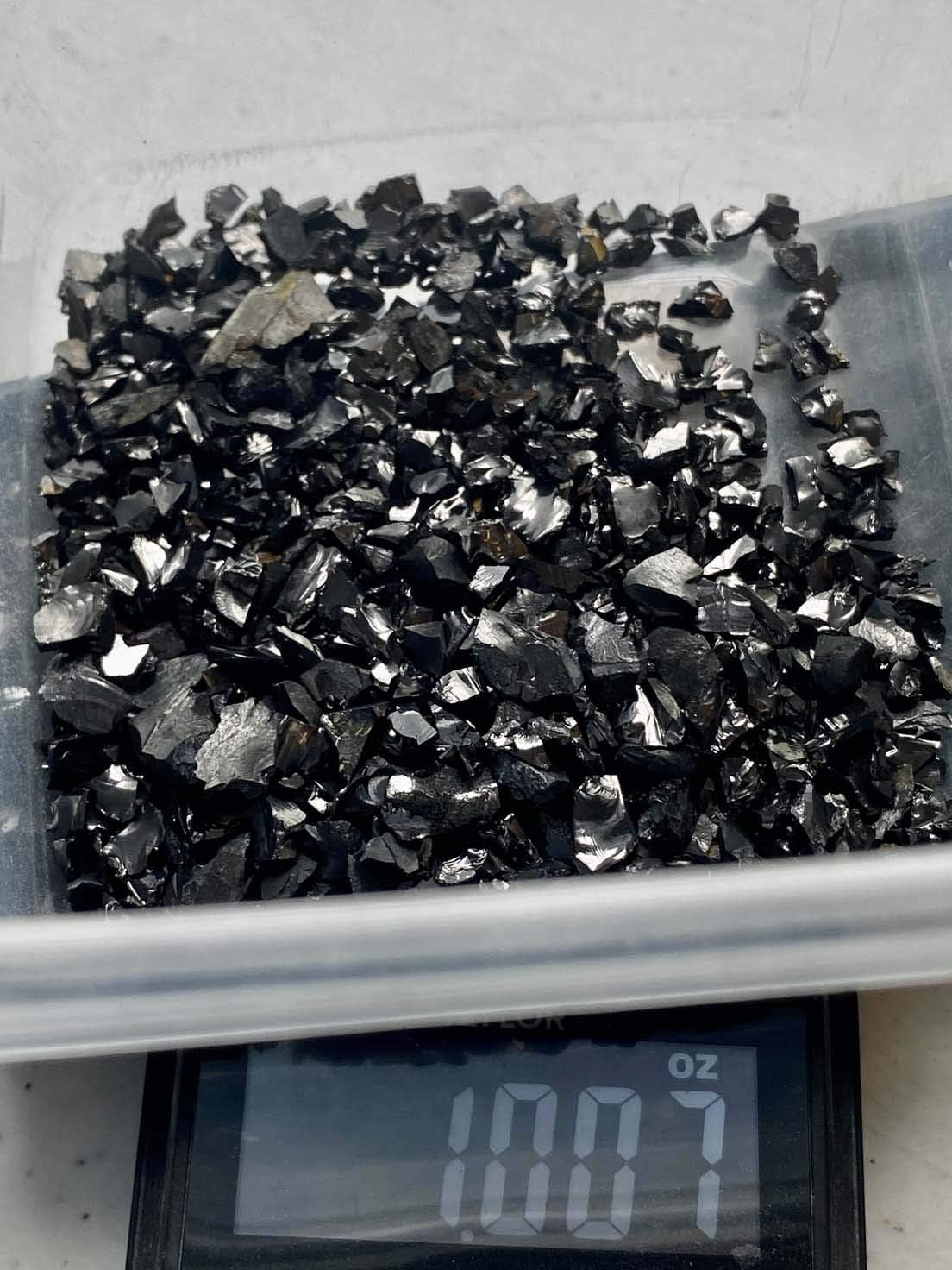 Shungite Noble Elite - Medium Chips no Powder - 100% Shungite Noble Elite Life+Love! Clears Protects Heals! med (10 Pounds)
