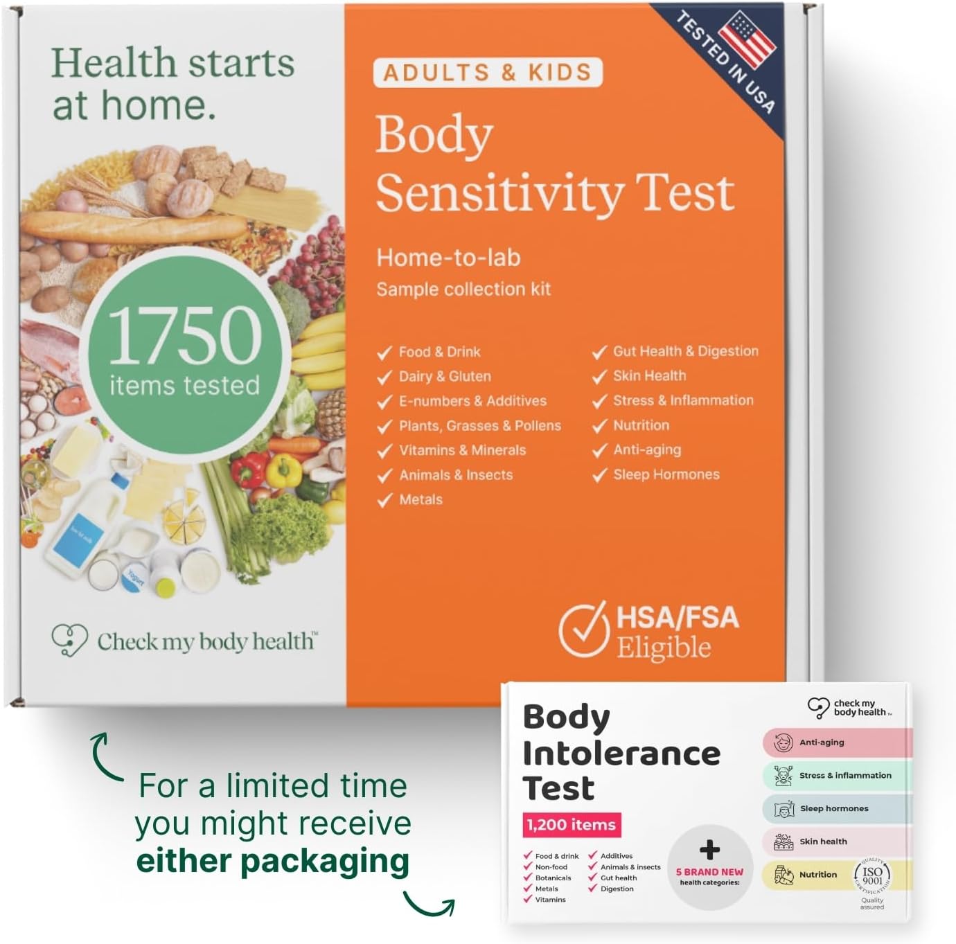 チェックマイボディヘルス | ボディ感度テスト | 1200種類の不耐性をチェック | 使いやすい家庭用ヘアストランドテストキット&