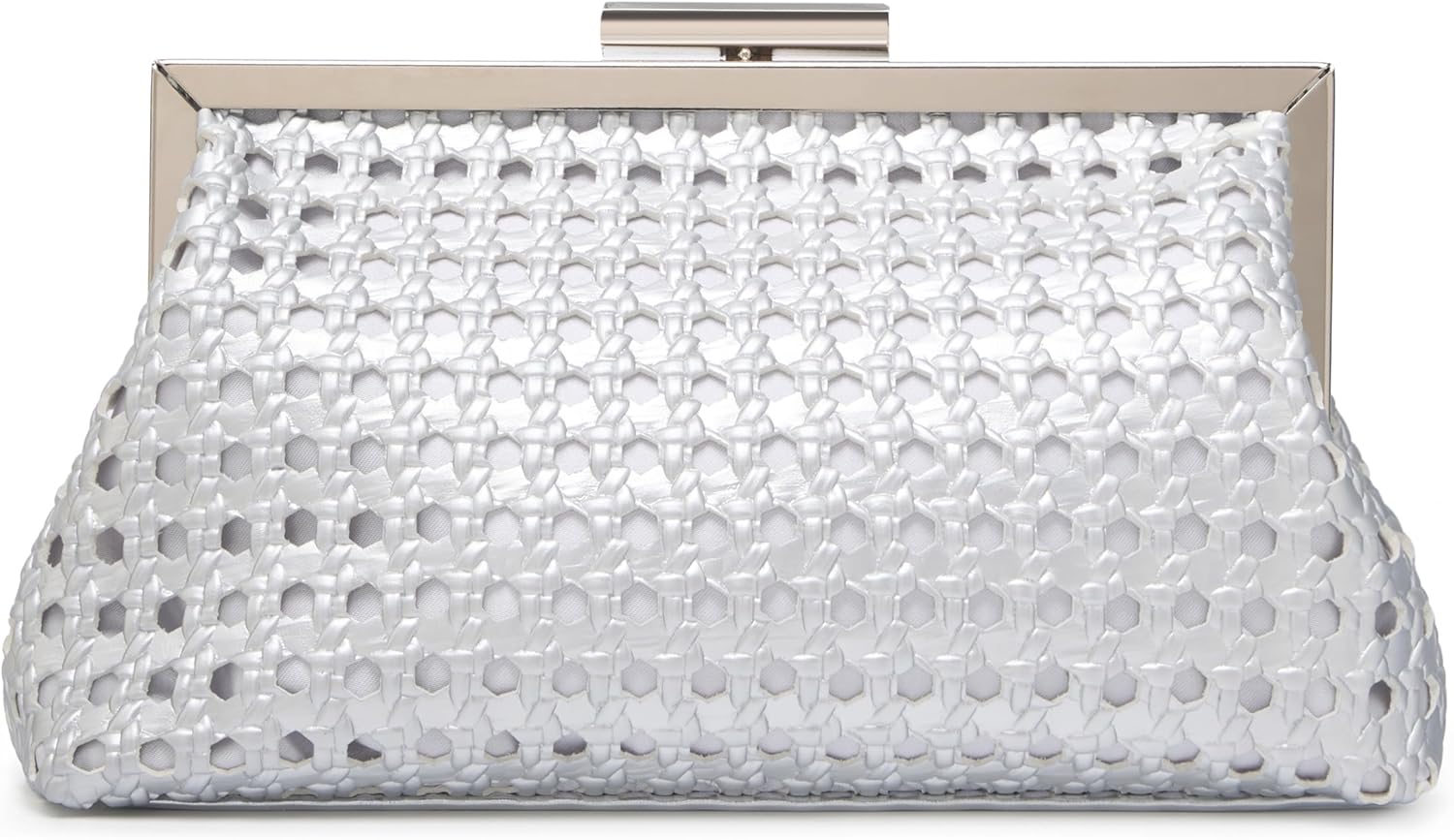Women's Woven Clutch Purse with Detachable Chain - Elegant Evening Bag for Party, Wedding & Cocktail