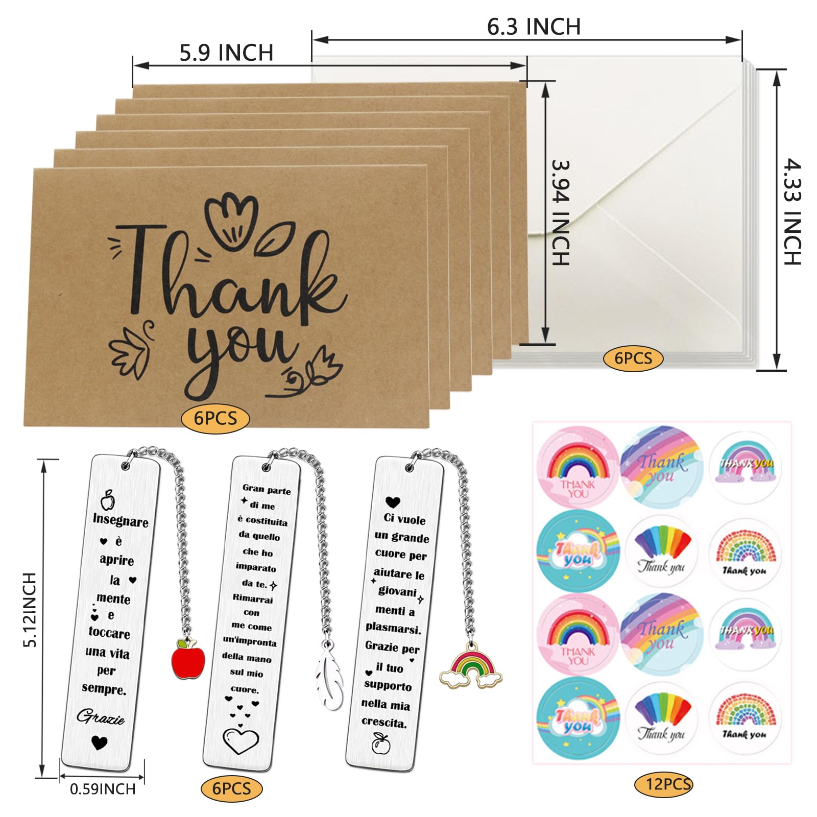 6 Pezzi Segnalibro Maestra Insegnate, Regalo Maestre Fine Anno, Personalizzato per Giornata Degli Insegnanti Grazie,Marcatori di Pagina, Regalo Fine Anno Studenti, Natale Compleanno Laurea