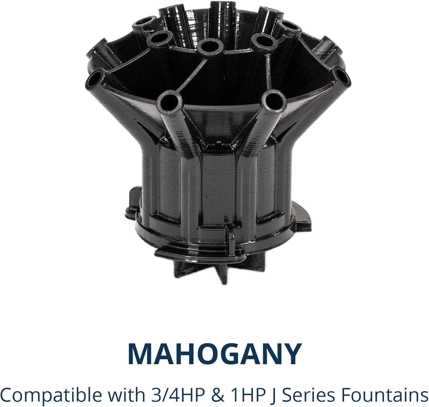 Kasco J Series 3/4 HP and 1 HP Mahogany Premium Fountain Nozzles Only (Fountain not Included)
