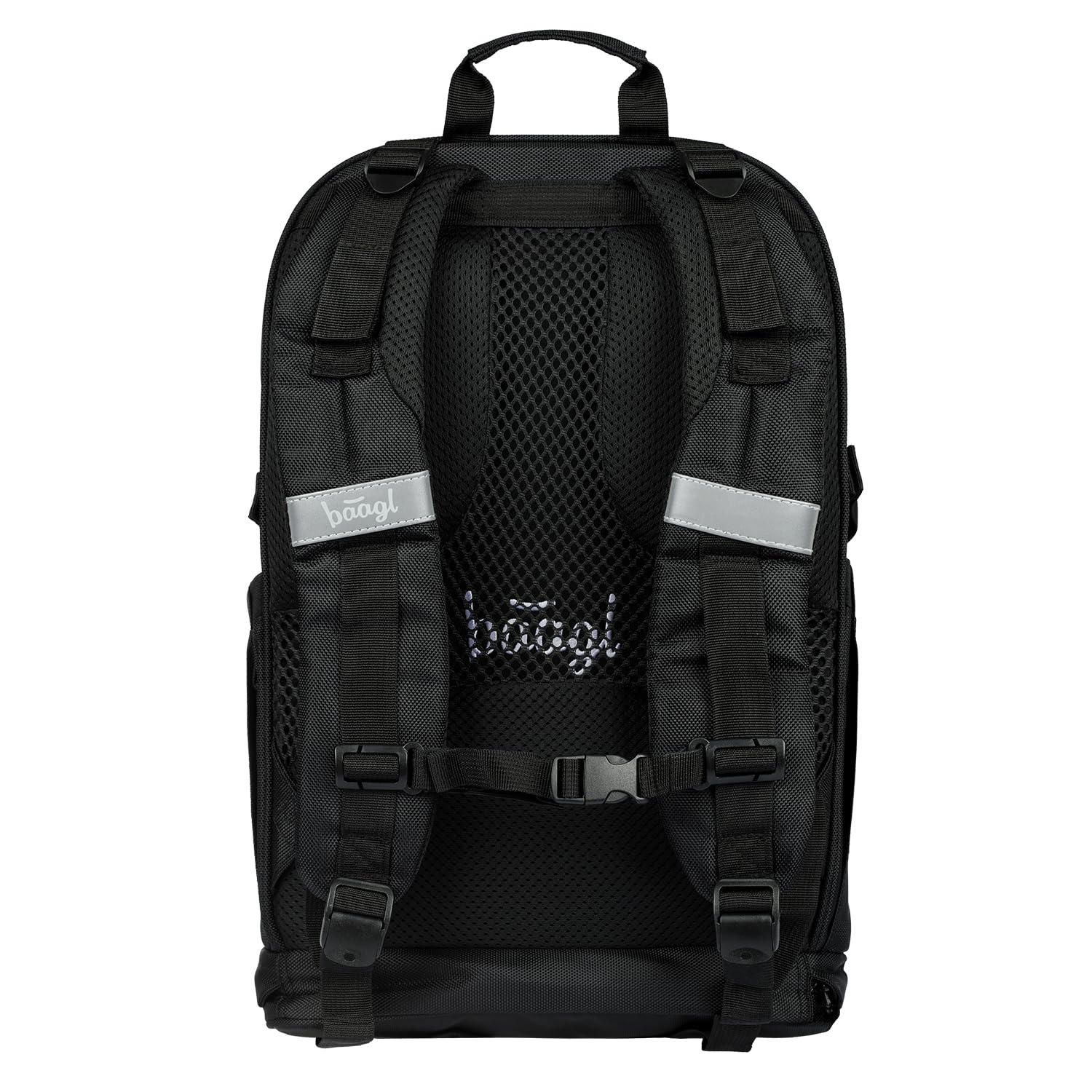 Baagl Zaino per la scuola per ragazzi e ragazze adolescenti, zaino ergonomico per bambini con scomparto per computer portatile, zaino estremamente leggero con cintura toracica e elementi riflettenti