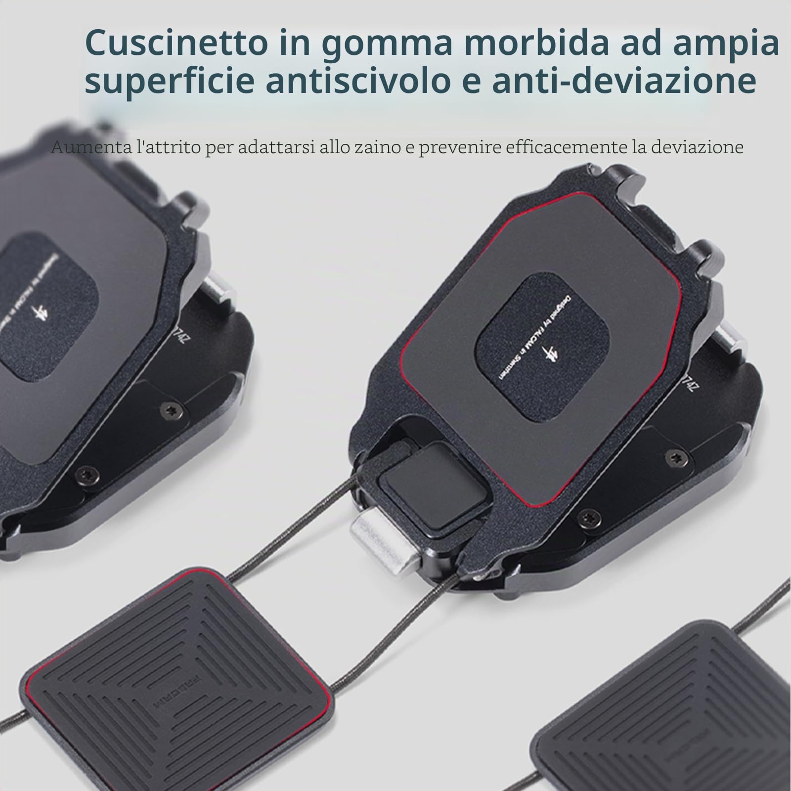 FALCAM F38 Quick Release Kit for Backpack V2, Morsetto zaino con piastra a sgancio rapido per fotocamera, Filettatura 1/4" a 3/8", Compatibile con Arca-Swiss, Adattatore universale per treppiede