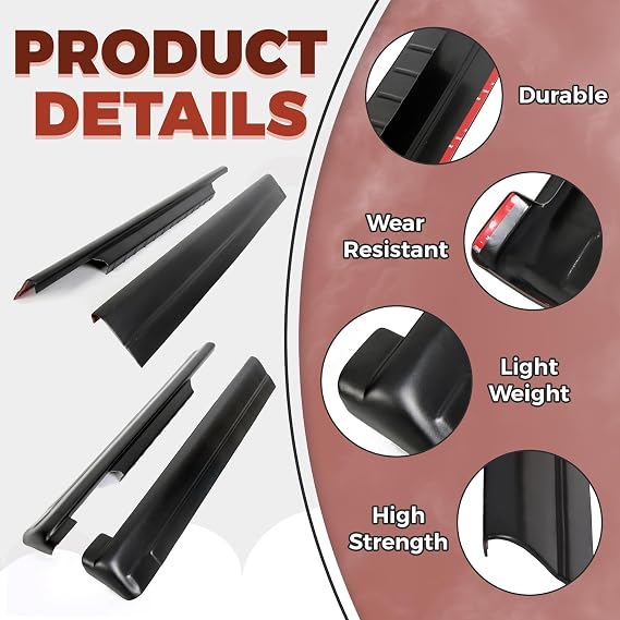 ECOTRIC Rocker Panel Guard Trail Armor Compatible with 1999-2006 Chevy GMC