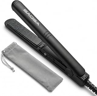 SAOSA Mini Flat Iron, 0.7 Inch Ceramic Small Flat Iron, Mini Hair Straightener for Short Hair and Bangs, Dual Voltage Trav... Price In India