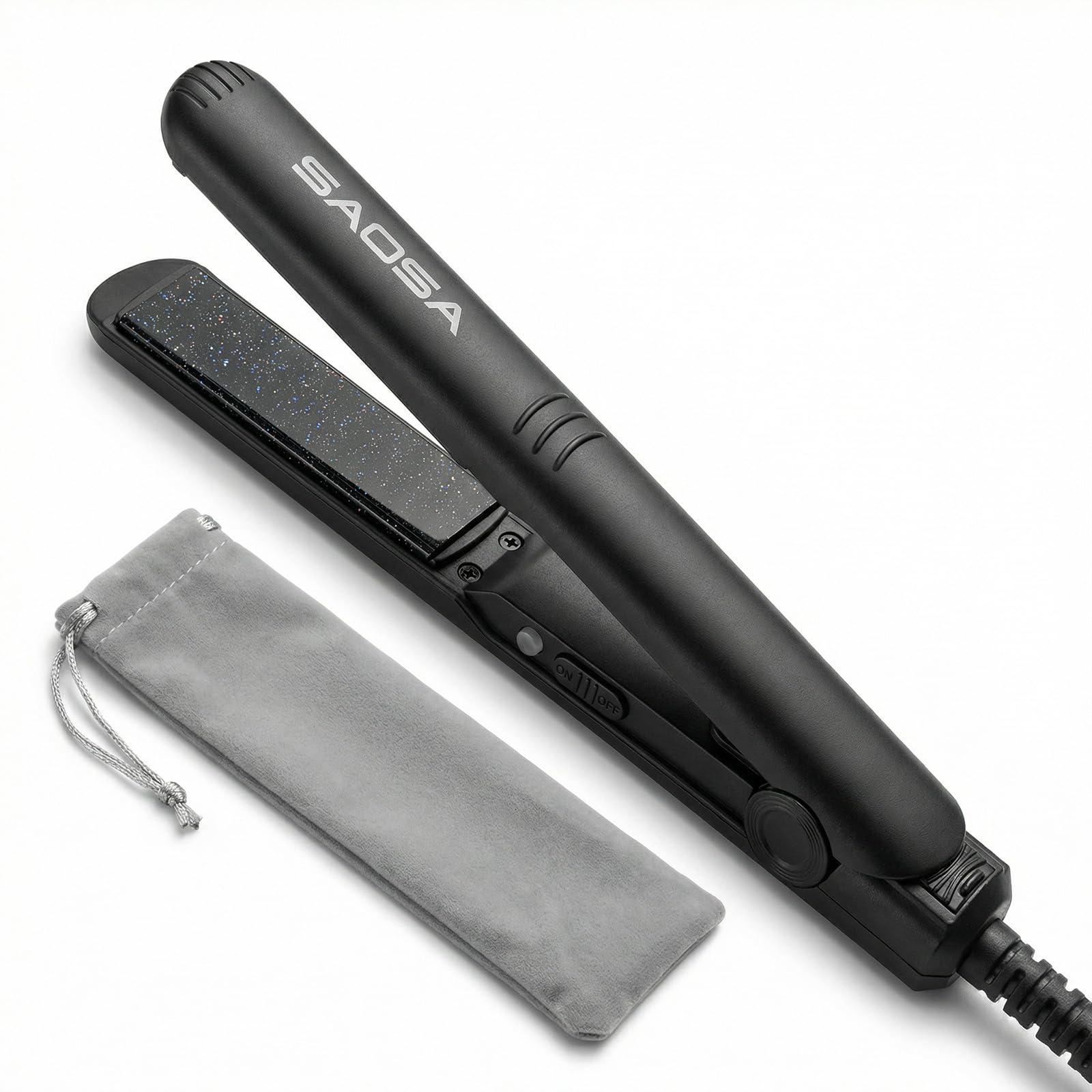Mini Flat Iron, 0.7 Inch Ceramic Small Flat Iron, Mini Hair Straightener for Short Hair and Bangs, Dual Voltage Travel Straightener with Storage Pouch-image-40