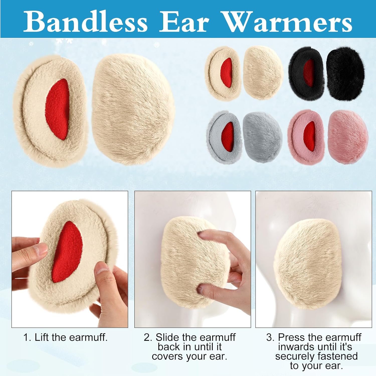 Liitrsh 16 Pcs Winter Hat Gloves Scarf Earmuff Set Knitted Hat Scarf Touch Screen Gloves for Women Men Homeless - Image 4