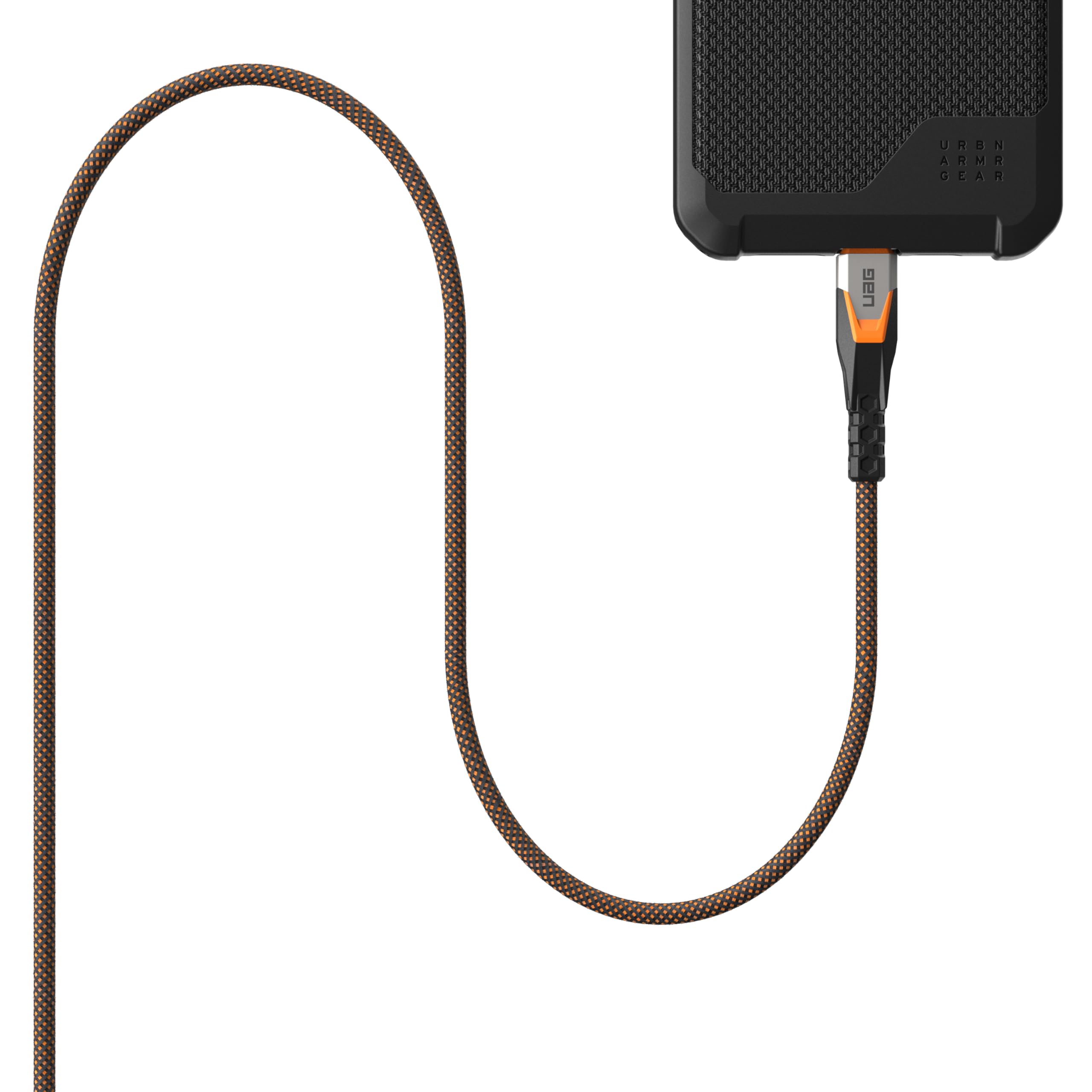URBAN ARMOR GEAR UAG SRGE Cavo USB 3.2 Gen 2 240 W 20 Gbps USB-C a USB-C 0,8 m robusto cavo di ricarica rapida rinforzato SuperSpeed con cinturino compatibile con iPhone 16, Galaxy S5 e MacBook,