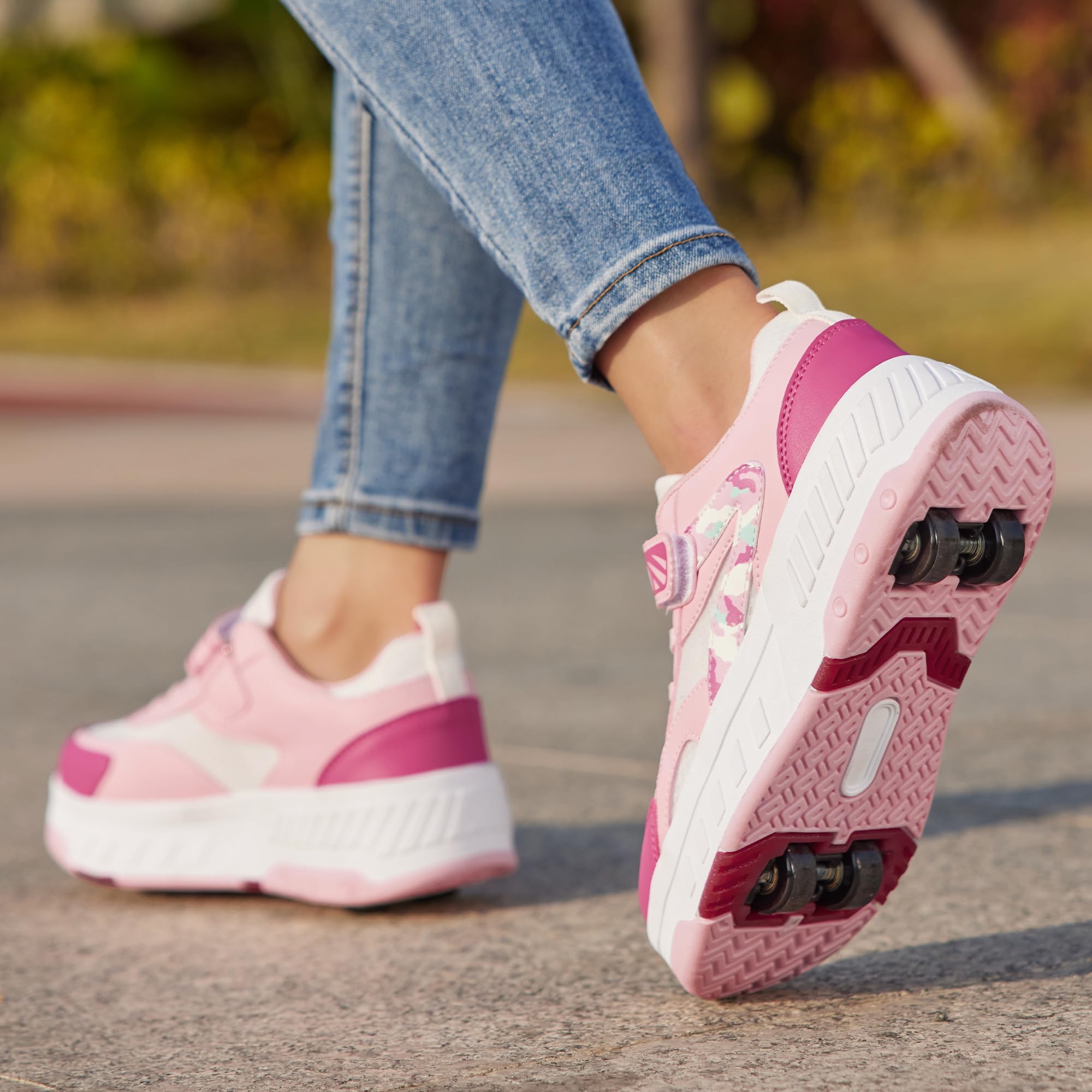 Zapatos con Ruedas para niños y niñas, Patines de Ruedas 2 en 1, Zapatillas de Patinete, Zapatillas de Skate