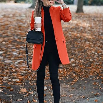 Ladies orange coat Clearance