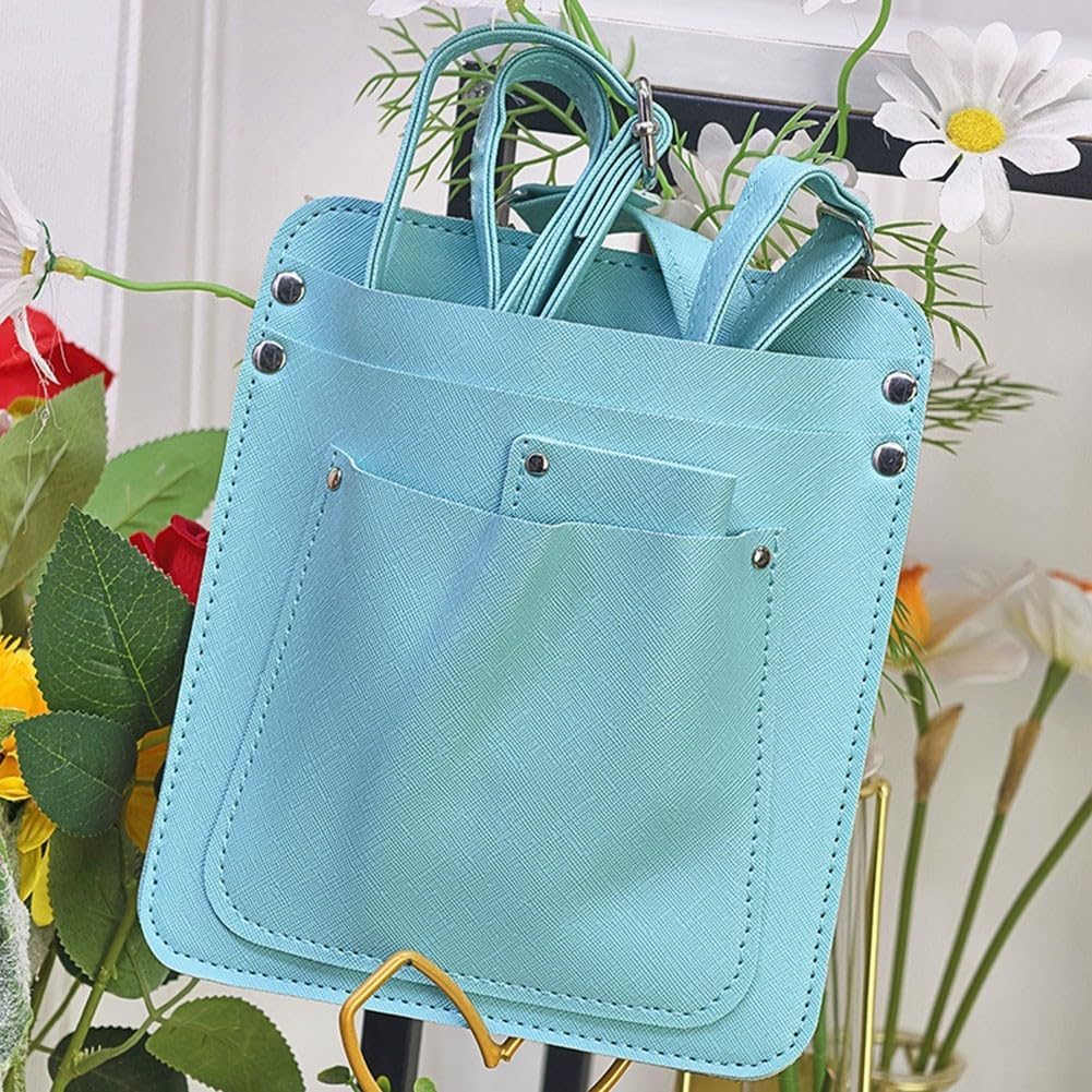 Riñonera multibolsillo para jardineros con correas ajustables, organizador de herramientas compacto diseñado para mayor comodidad y movilidad (morado)