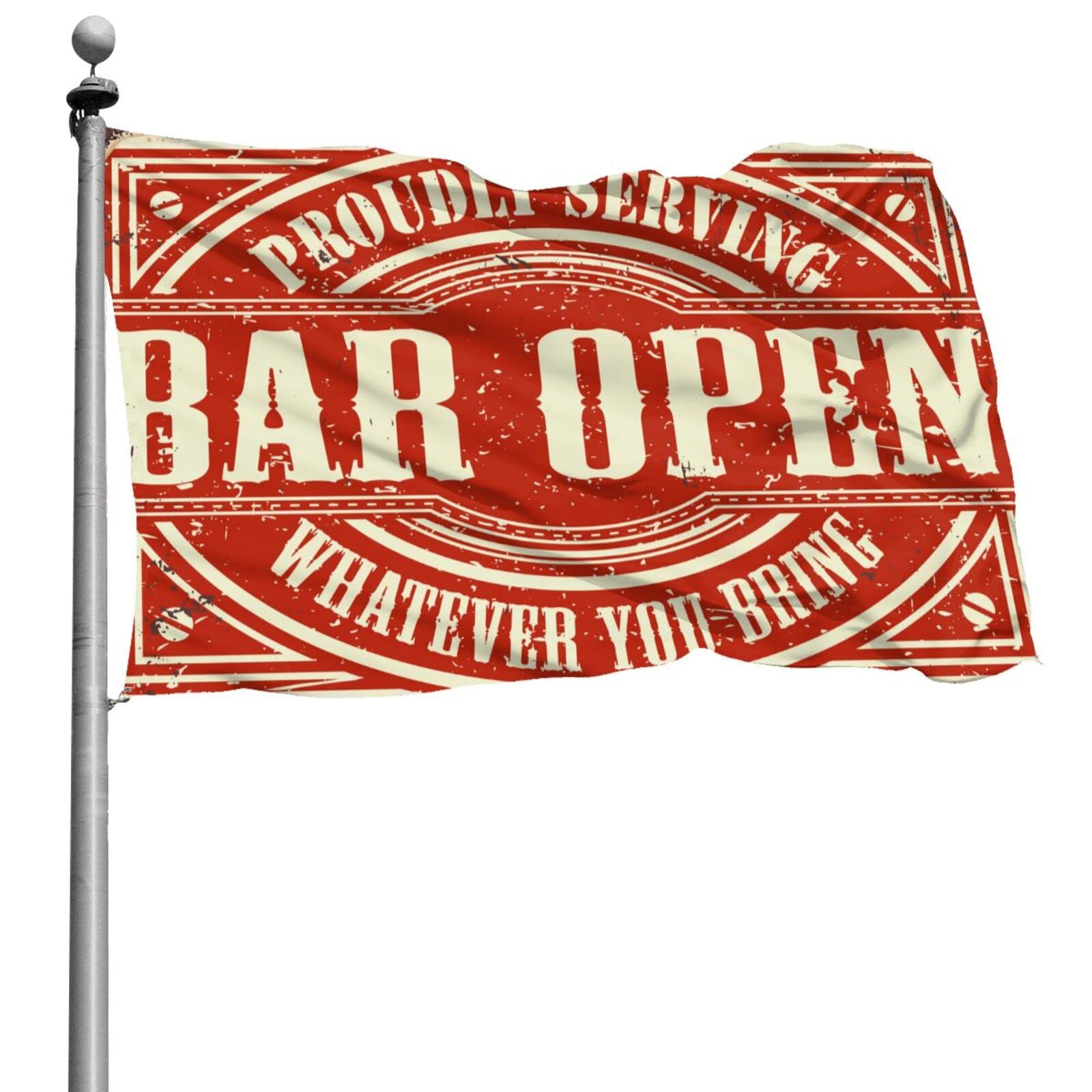 Drapeaux de bar ouverts amusants grand-mère 152x244cm pour déco bistrot