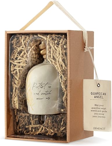 Miniatura 4 de DEMDACO Protect and Watch Over Us - Mini campana inspirada en gres, madera y hierro de 4.5 pulgadas