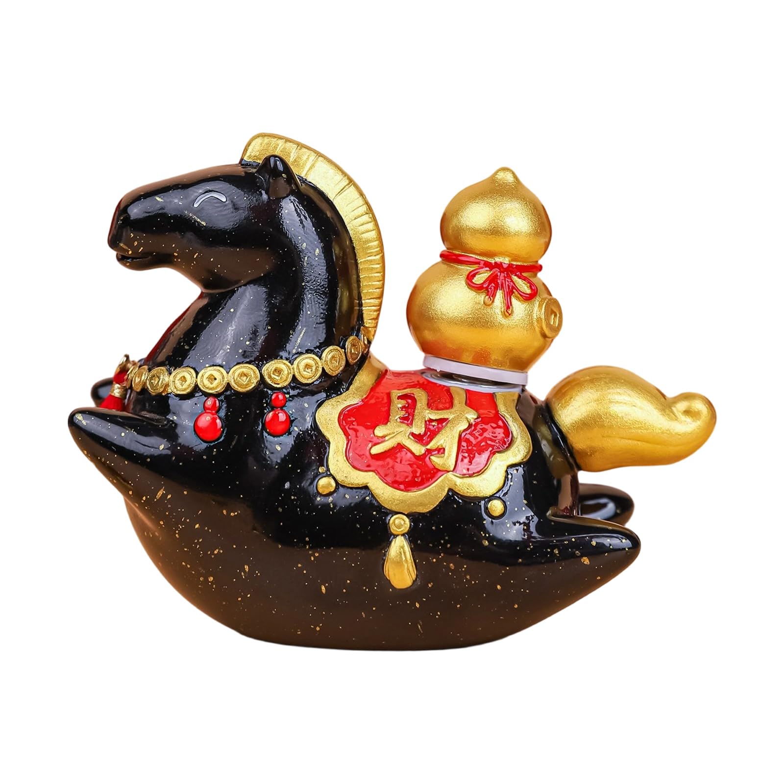 Shunzhong Get Rich Overnight Horse Statues Positive Energy Good Luck Showpiece Zodiacs Horse Figurines Sculptures Table Ornament Home Decors Gift Animal Statue Sculpture