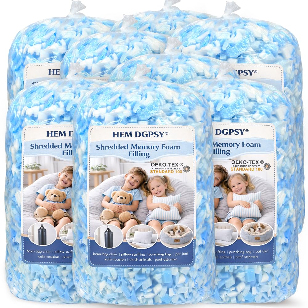 Photo 1 of Hem Dgpy Bean Bag Filler,40lbs Soft and Comfortable Shredded Memory Foam
