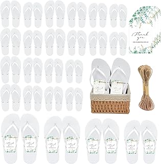 24 Pairs Bulk Flip Flops For Wedding Guests Slippers Wedding Flip Flops Party Favors for Guests Reception Bridal Sandals for Women Men Beach Pool Party