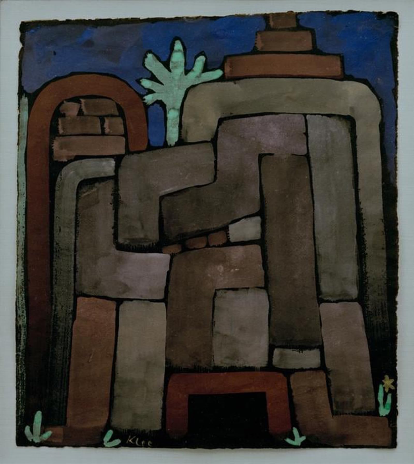 SERENDIPITP Aesthetic Poster Photo Wall Print Retro Picture Ilfenburg by Paul Klee Modern Wall Artwork for Home Decor 60x90cm