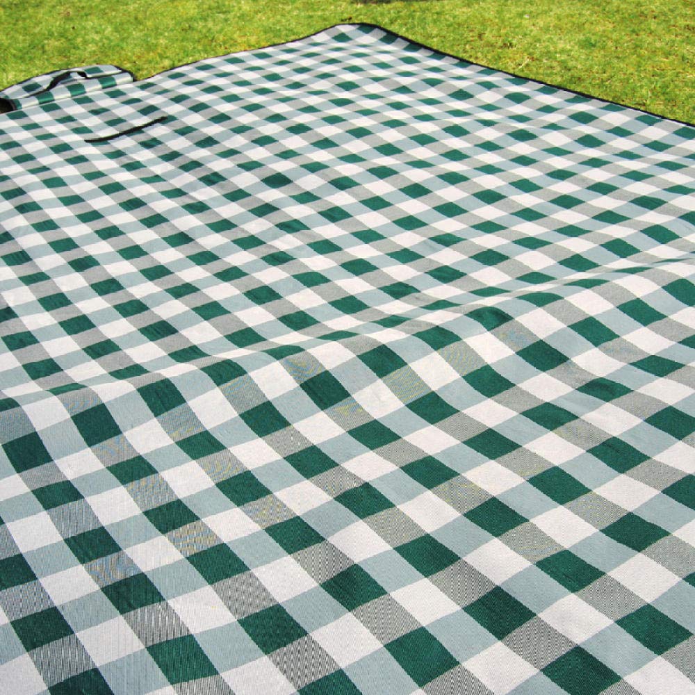 Duży koc piknikowy 300 x 300 cm nadaje się do prania, przenośny i trwały, idealny do aktywności na świeżym powietrzu i imprez na plaży