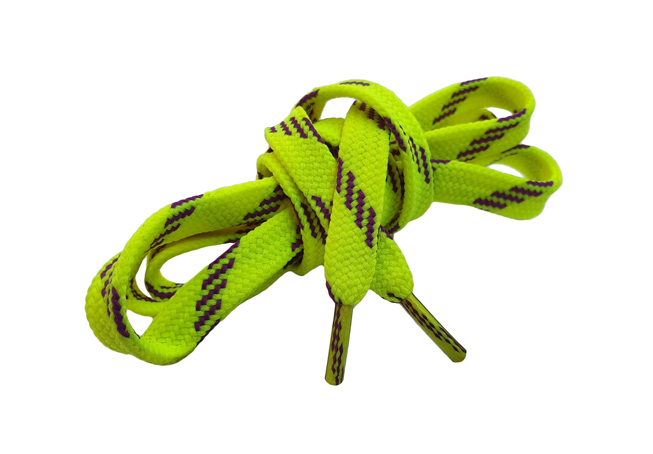 Ronak Shoelace for Casuals & Sneakers (120cm, Flat, Fluorescent Green with Black Stripes) (B082S2QM1D) Amazon Price History, Amazon Price Tracker