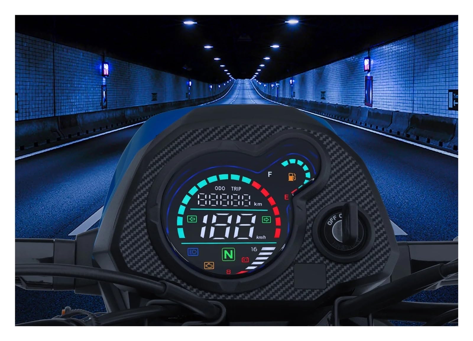 Tachimetro per moto, cruscotto digitale per, con