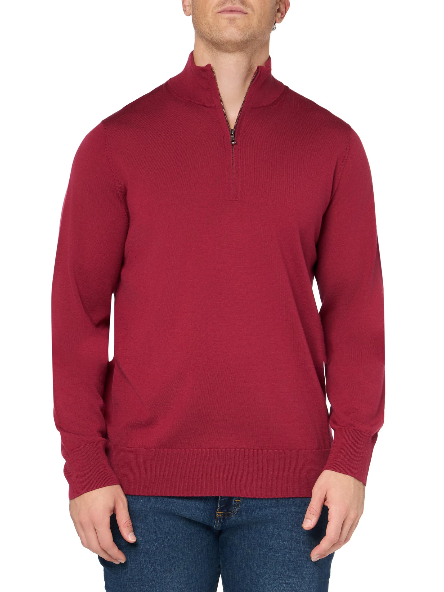 Pull col zippé Brooks Brothers le pull-over homme chaud qui ne pique jamais