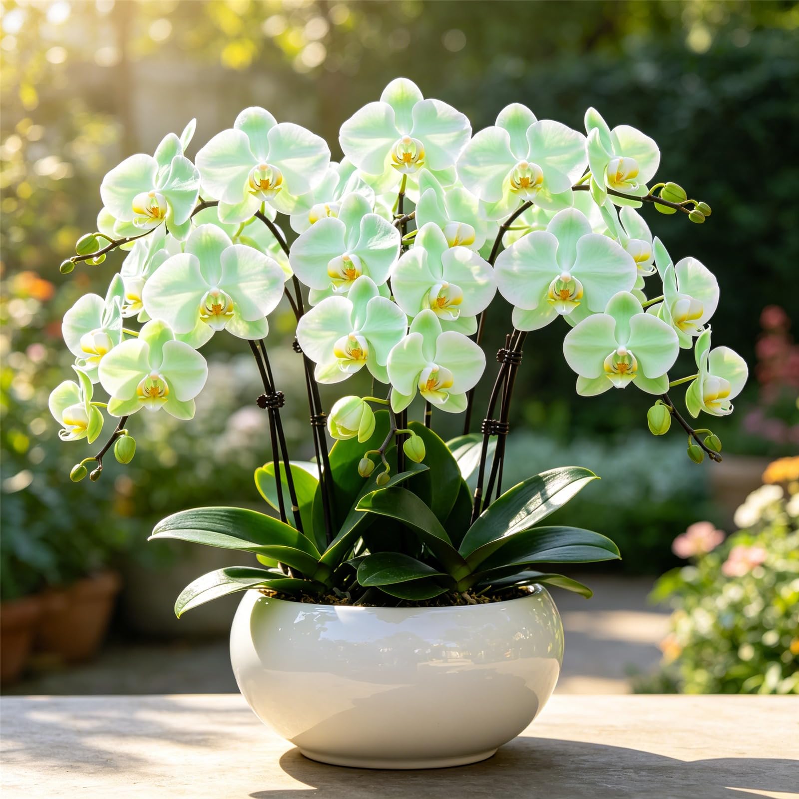 Cymbidium-Rizomi/Resistenti Perenne/Facile da curare/Adatta ai principianti/Ideale per l'arredo di balconi e giardini esterni-15Rizomi-C