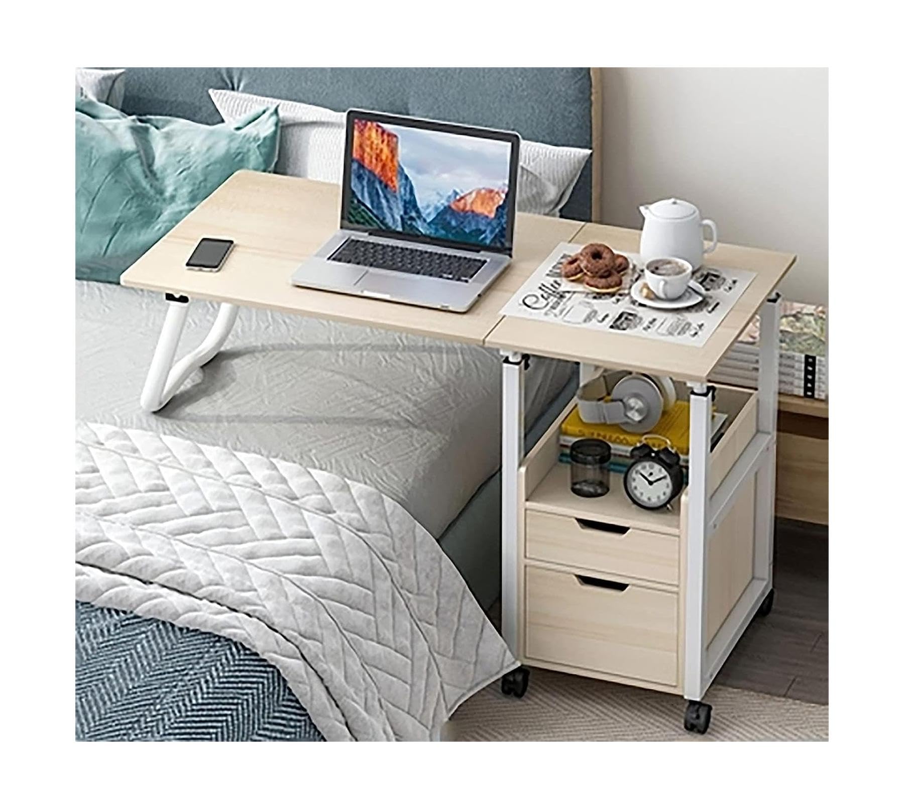 Table de lit en plaque de densité pour ordinateur portable au canapé