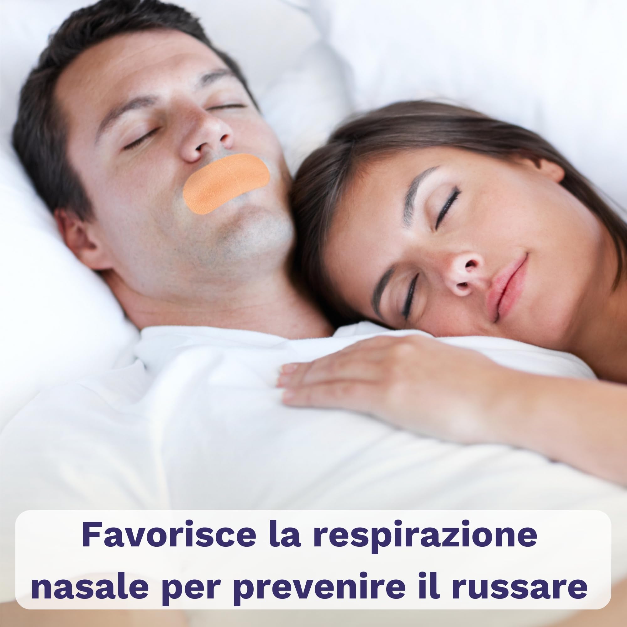 mouth tape for sleeping, Confezione da 60 nero, Testato clinicamente per la pelle anti russamento uomo, Antirussamento donna, Cerotti bocca per dormire, Mouth tape sleep