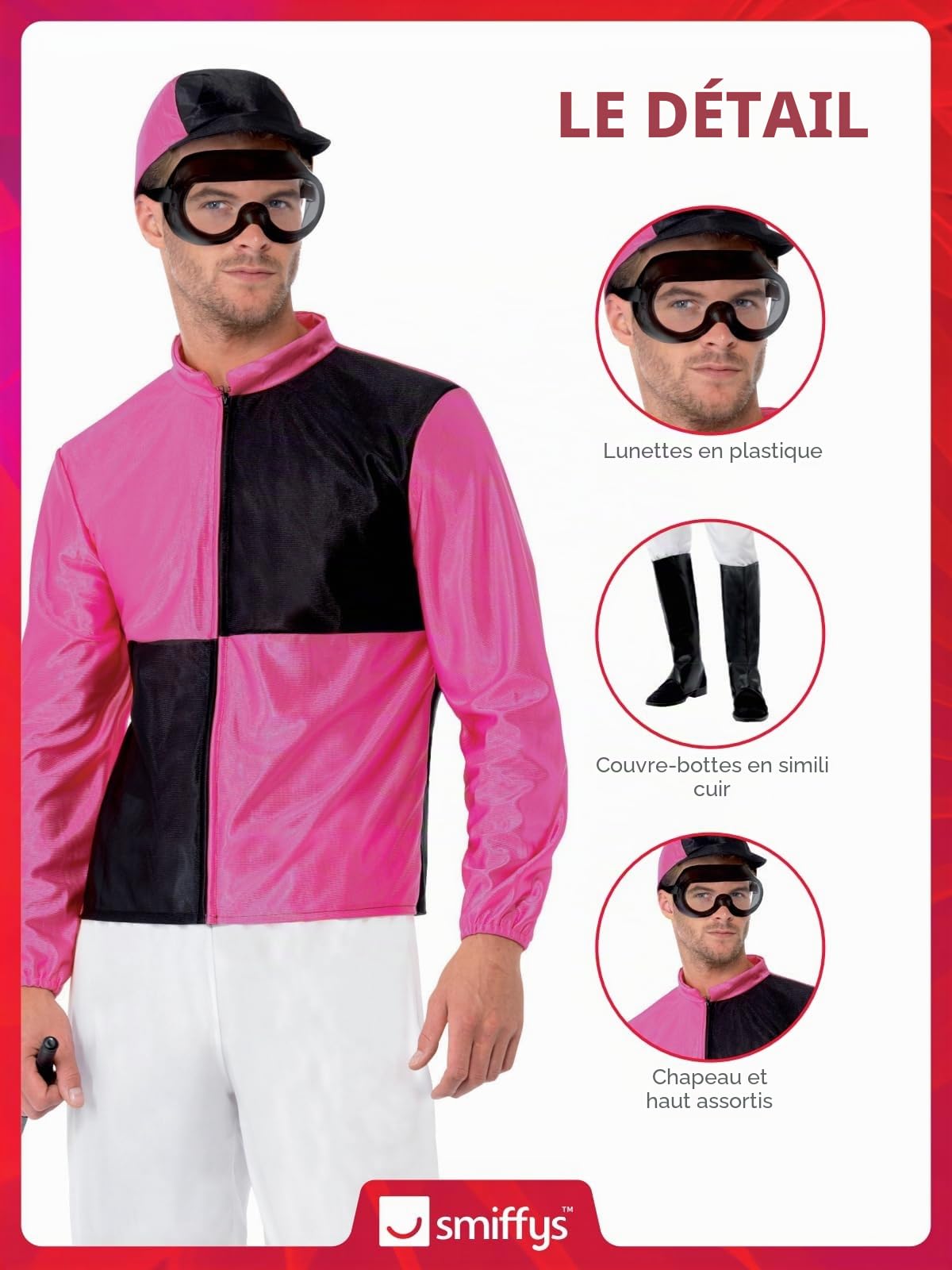 Men's Jockey Fancy Dress Costume