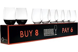 "O" Cabernet/Merlot Red Wine Glass Set (8 Pack)