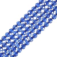 Vista 100 de Cuentas Redondas Facetadas de Ópalo Verde de 4 mm Sueltas de 16 Pulgadas para Hacer Joyas