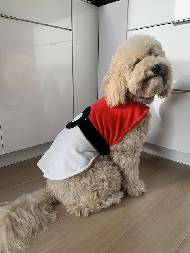 Disfraz para Perro ComfyCamper Rojo y Blanco Talla Grande miniatura 3