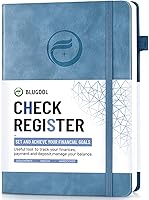 Vista 1 de Registros de cheques para chequera personal, registro Blugool de cheques con registros de cheques y transacciones, libro de registro de contabilidad