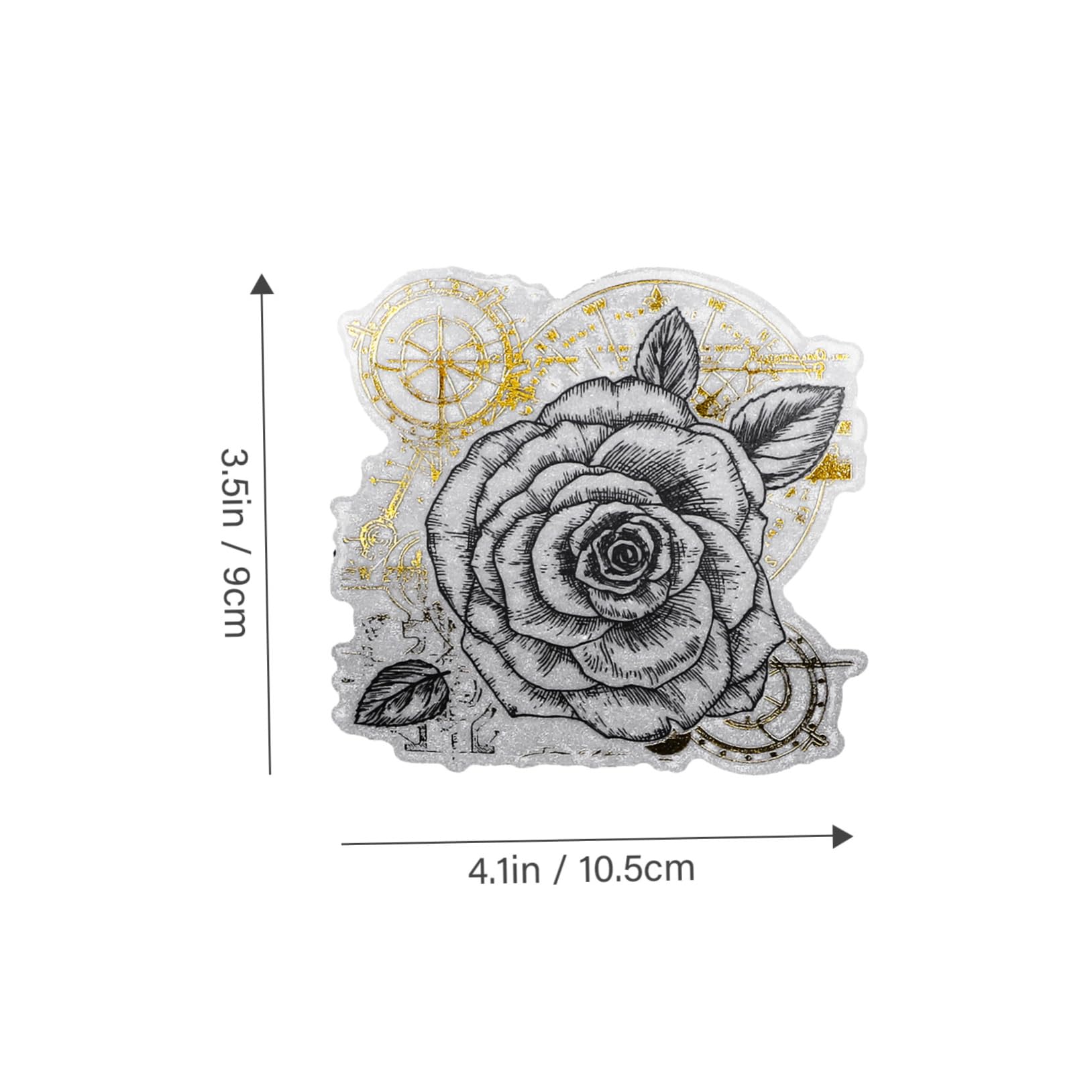 EXCEART 5 Piezas 2 Flores Pegatina De Cuaderno Scrapbooking DIY Material Plantas De Papel Pegatinas De Papel De Álbum De Recortes Pegatinas De Postal Pegatinas Retro Pegatinas De Flores