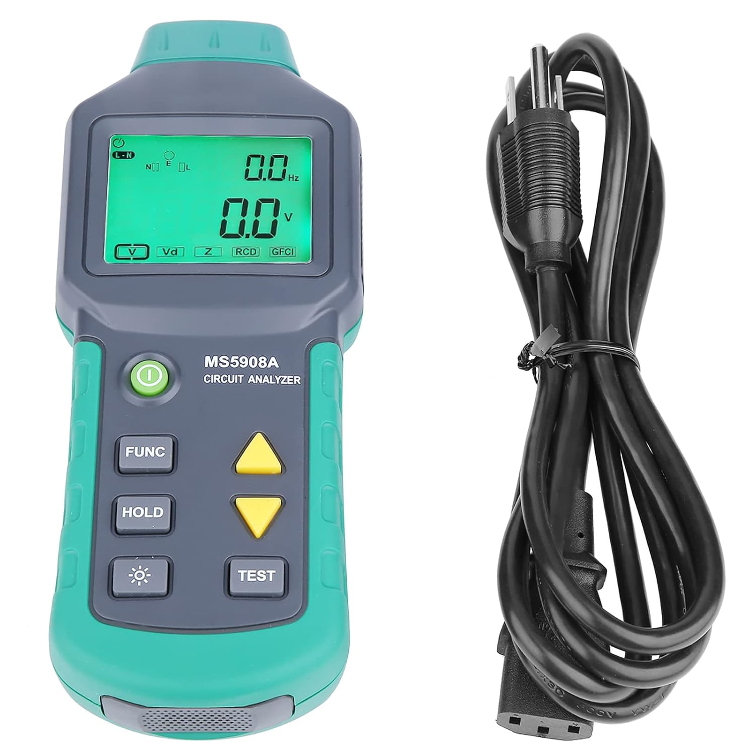 AC100-240V MS5908AMS5908C LCD Circuit Analyzer with Excitement GFCI RCD Testers (#1)