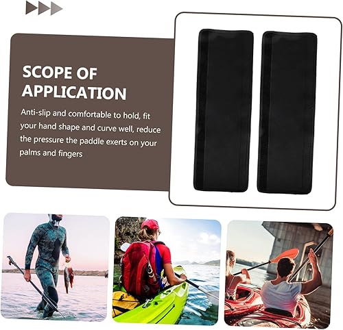 Miniatura 7 de Kisangel 4 unidades de remos lavables de repuesto profesional de protección de neopreno Cm - agarre gris resistente al desgaste cubierta varilla