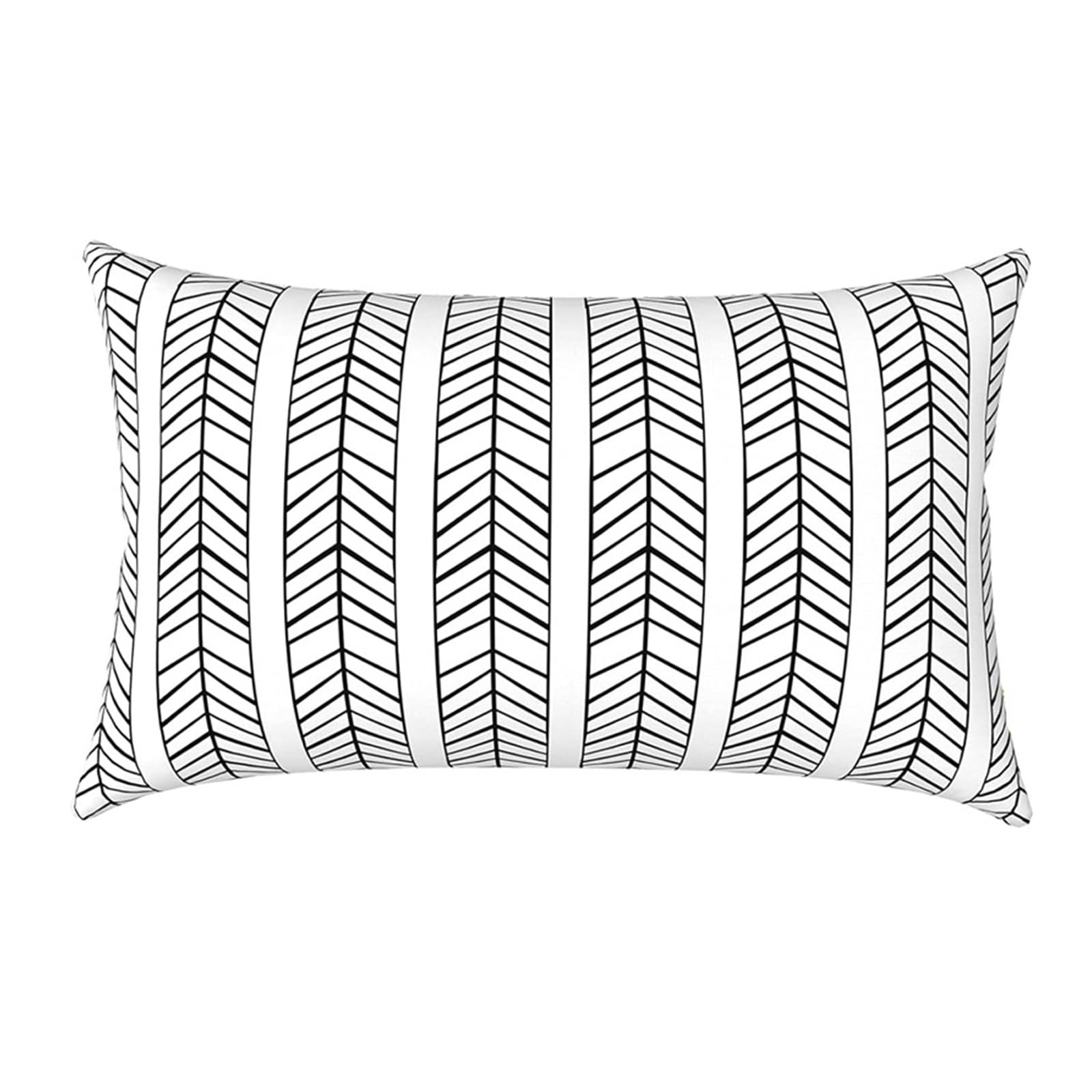 Buxuaaaa Black And White Arro Decorative Patios Pillow Elastics Band Water Proof Outdoor Cushions For Poolsides Chair Backrest Lumbar Shell Pillow