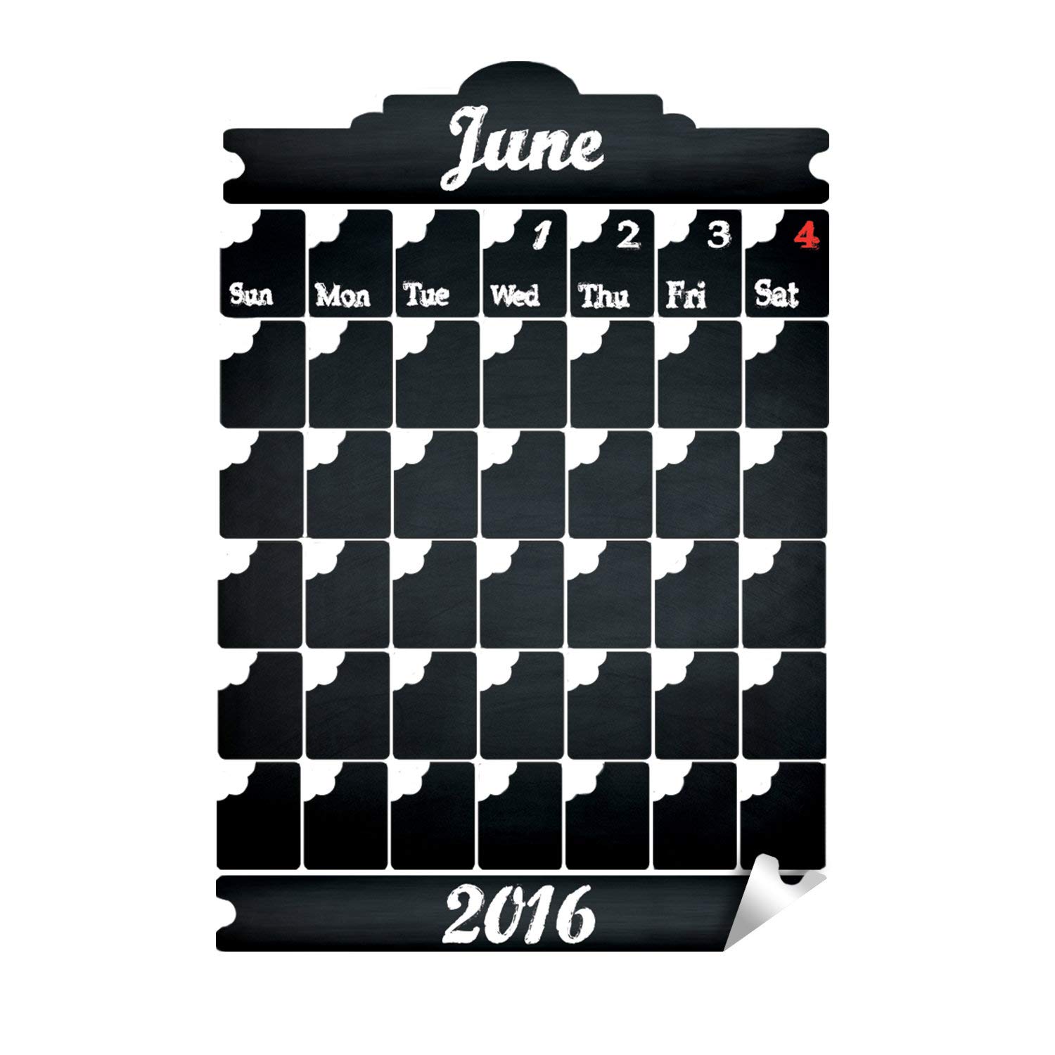 Ufficio Calendario Lavagna Vinile Adesivo modificabile organizzatore Secco Cancellare Gesso Decalcomania cancellabile Riutilizzabile mensile Planner Lavagna schdule