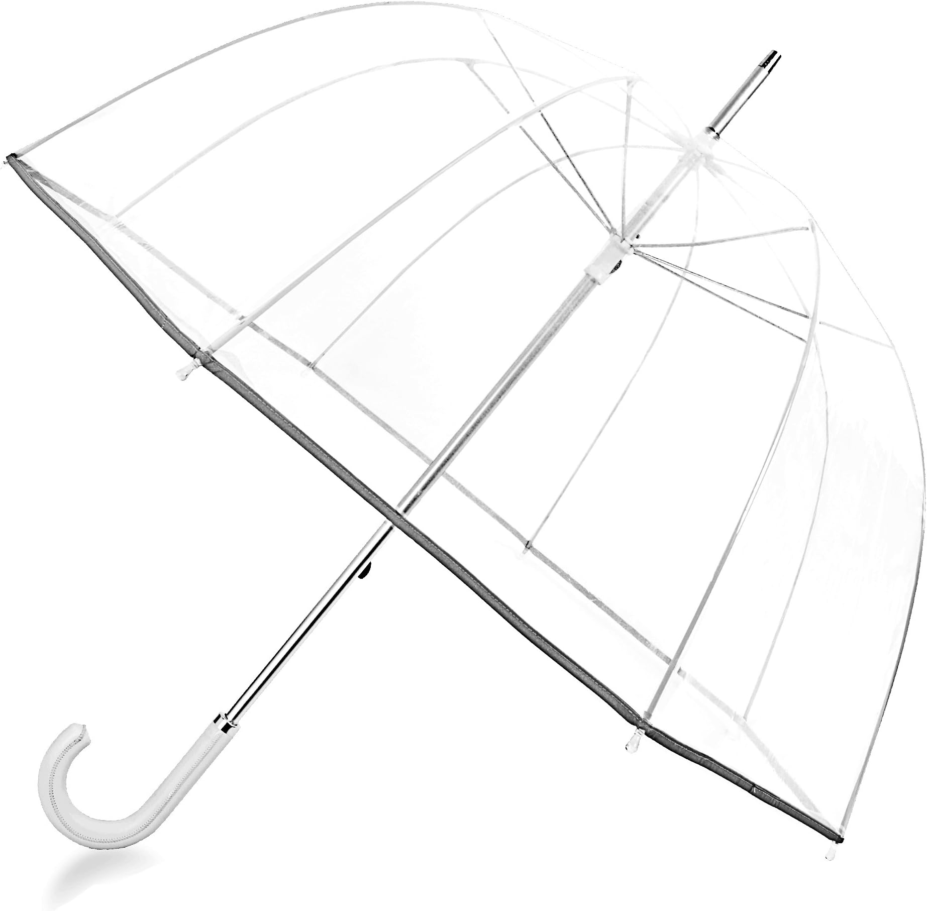Kung Fu Smith Kung Fu Smith 52 Inch Bubble Clear Umbrella, Bulk Large Adult Windproof Dome Rain Umbrella