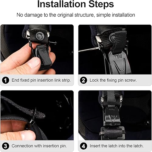 Miniatura 4 de Kit de hebilla de liberación rápida para casco de motocicleta, accesorios metálicos para casco de motocicleta, correa de barbilla para casco