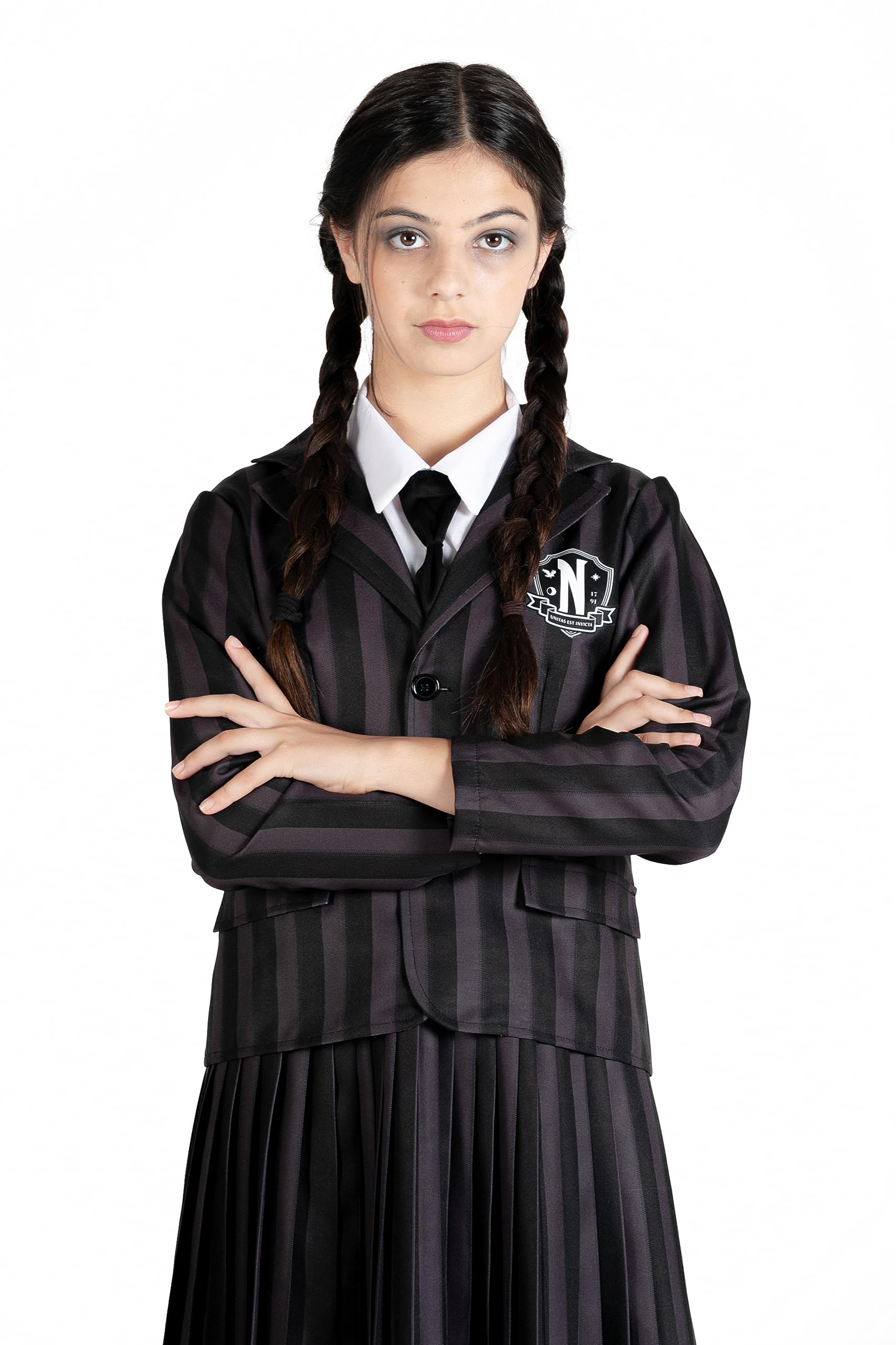Ciao- Mercredi Addams uniforme scolaire Nevermore Academy costume déguisement fille original Wednesday