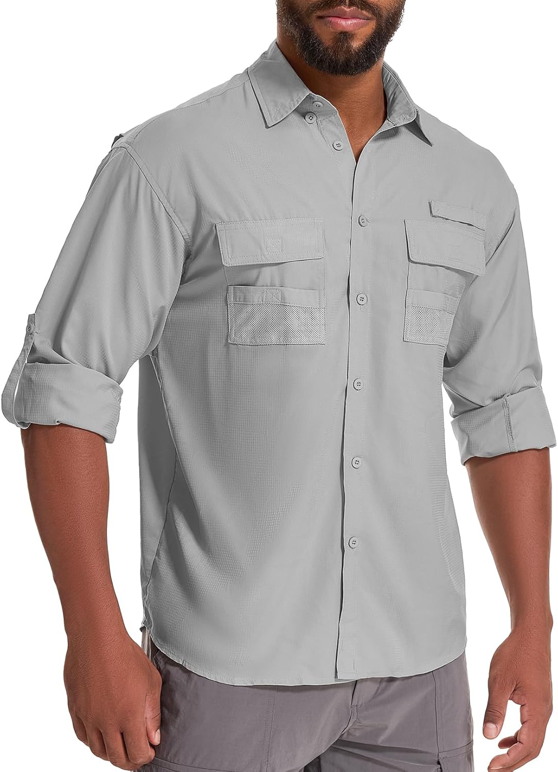 Men’s Long Sleeve UV Protection Fishing Shirts – Quick Dry & Cooling