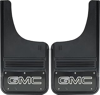 Gatorback GMC Sierra Truck Mud Flaps - Front or Rear Pair - Black Wrap