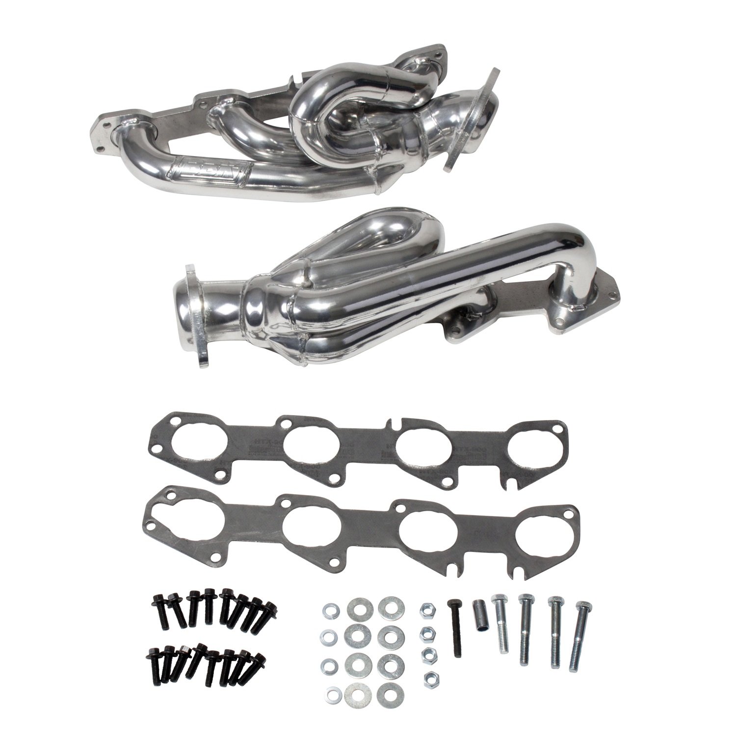 BBK (40140) 1-5/8" Silver Ceramic Coated Shorty Tuned-Length Exhaust Header for Dodge Truck