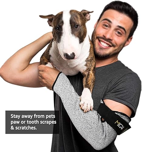 Miniatura 3 de MIG4U Mangas resistentes a cortes, protectores de brazo de protección de seguridad para hombres y mujeres, trabajo de patio, construcción, granja,